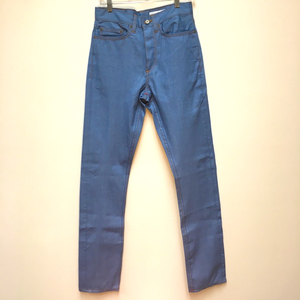 Gustin #550 Superlight Sky Selvedge Vintage Straight Fit Jeans 30 LONG Blue